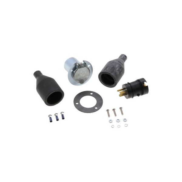 Zerostart Weatherproof Field Wired Plug - 120V 15A, 3 Hole Round, Zinc Plated Receptacle 8605505 - main
